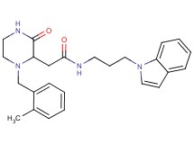 N-[3-(1H-indol-1-yl)propyl]-2-[1-(2-methylbenzyl)-3-oxo-2-piperazinyl]acetamide