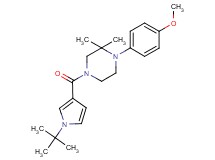 4-[(1-tert-butyl-1H-pyrrol-3-yl)carbonyl]-1-(4-methoxyphenyl)-2,2-dimethylpiperazine
