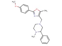 4-{[2-(4-methoxyphenyl)-5-methyl-1,3-oxazol-4-yl]methyl}-1-methyl-2-phenylpiperazine