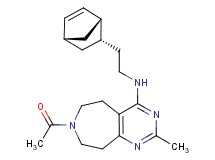7-acetyl-N-{2-[(1S*,2S*,4S*)-bicyclo[2.2.1]hept-5-en-2-yl]ethyl}-2-methyl-6,7,8,9-tetrahydro-5H-pyrimido[4,5-d]azepin-4-amine