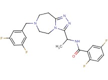 N-{1-[7-(3,5-difluorobenzyl)-6,7,8,9-tetrahydro-5H-[1,2,4]triazolo[4,3-d][1,4]diazepin-3-yl]ethyl}-2,5-difluorobenzamide