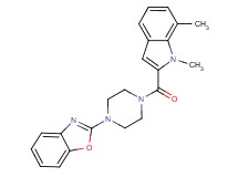 2-{4-[(1,7-dimethyl-1H-indol-2-yl)carbonyl]-1-piperazinyl}-1,3-benzoxazole