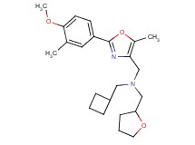 (cyclobutylmethyl){[2-(4-methoxy-3-methylphenyl)-5-methyl-1,3-oxazol-4-yl]methyl}(tetrahydro-2-furanylmethyl)amine