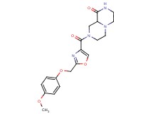 8-({2-[(4-methoxyphenoxy)methyl]-1,3-oxazol-4-yl}carbonyl)hexahydro-2H-pyrazino[1,2-a]pyrazin-1(6H)-one