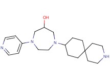 1-(3-azaspiro[5.5]undec-9-yl)-4-(4-pyridinyl)-1,4-diazepan-6-ol dihydrochloride