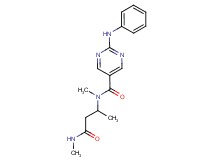 2-anilino-N-methyl-N-[1-methyl-3-(methylamino)-3-oxopropyl]pyrimidine-5-carboxamide