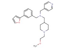 1-[3-(2-furyl)phenyl]-N-{[1-(2-methoxyethyl)-4-piperidinyl]methyl}-N-(4-pyridinylmethyl)methanamine