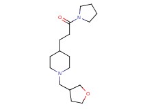 4-[3-oxo-3-(1-pyrrolidinyl)propyl]-1-(tetrahydro-3-furanylmethyl)piperidine