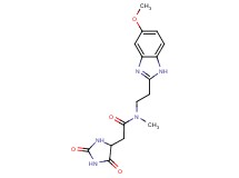 2-(2,5-dioxoimidazolidin-4-yl)-N-[2-(5-methoxy-1H-benzimidazol-2-yl)ethyl]-N-methylacetamide