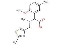 (2-methoxy-5-methylphenyl){methyl[(2-methyl-1,3-thiazol-4-yl)methyl]amino}acetic acid