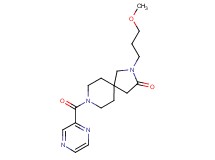 2-(3-methoxypropyl)-8-(2-pyrazinylcarbonyl)-2,8-diazaspiro[4.5]decan-3-one