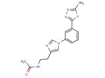N-(2-{1-[3-(5-methyl-1,3,4-thiadiazol-2-yl)phenyl]-1H-imidazol-4-yl}ethyl)acetamide