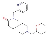 2-(2-pyridinylmethyl)-9-(tetrahydro-2H-pyran-2-ylmethyl)-2,9-diazaspiro[5.5]undecan-3-one