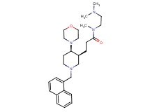 N-[2-(dimethylamino)ethyl]-N-methyl-3-[(3S*,4R*)-4-(4-morpholinyl)-1-(1-naphthylmethyl)-3-piperidinyl]propanamide