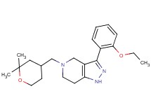 5-[(2,2-dimethyltetrahydro-2H-pyran-4-yl)methyl]-3-(2-ethoxyphenyl)-4,5,6,7-tetrahydro-1H-pyrazolo[4,3-c]pyridine trifluoroacetate