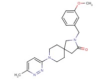 2-(3-methoxybenzyl)-8-(6-methyl-3-pyridazinyl)-2,8-diazaspiro[4.5]decan-3-one