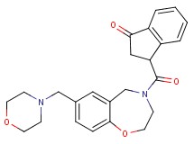 3-{[7-(4-morpholinylmethyl)-2,3-dihydro-1,4-benzoxazepin-4(5H)-yl]carbonyl}-1-indanone