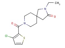 8-[(3-chloro-2-thienyl)carbonyl]-2-ethyl-2,8-diazaspiro[4.5]decan-3-one