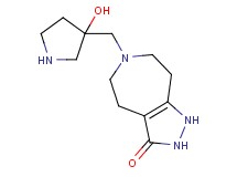 6-[(3-hydroxy-3-pyrrolidinyl)methyl]-1,4,5,6,7,8-hexahydropyrazolo[3,4-d]azepin-3(2H)-one dihydrochloride