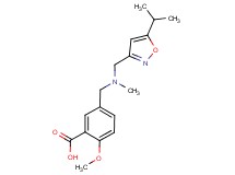 5-{[[(5-isopropylisoxazol-3-yl)methyl](methyl)amino]methyl}-2-methoxybenzoic acid