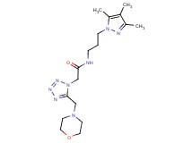 2-[5-(morpholin-4-ylmethyl)-1H-tetrazol-1-yl]-N-[3-(3,4,5-trimethyl-1H-pyrazol-1-yl)propyl]acetamide