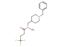 N-[(1-benzyl-4-piperidinyl)methyl]-4,4,4-trifluoro-N-methylbutanamide