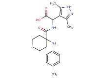 (3,5-dimethyl-1H-pyrazol-4-yl)[({1-[(4-methylphenyl)amino]cyclohexyl}carbonyl)amino]acetic acid