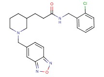3-[1-(2,1,3-benzoxadiazol-5-ylmethyl)-3-piperidinyl]-N-(2-chlorobenzyl)propanamide