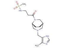 N-(3-{(1S*,5R*)-3-[(4-methyl-1H-imidazol-5-yl)methyl]-3,6-diazabicyclo[3.2.2]non-6-yl}-3-oxopropyl)methanesulfonamide