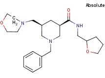 (3R,5S)-1-benzyl-5-(4-morpholinylmethyl)-N-(tetrahydro-2-furanylmethyl)-3-piperidinecarboxamide