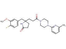 5-(4-fluoro-3-methoxybenzyl)-5-{3-[4-(6-methyl-2-pyridinyl)-1-piperazinyl]-3-oxopropyl}-2-pyrrolidinone