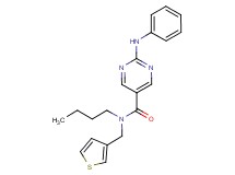 2-anilino-N-butyl-N-(3-thienylmethyl)-5-pyrimidinecarboxamide
