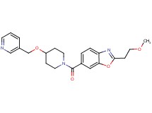 2-(2-methoxyethyl)-6-{[4-(3-pyridinylmethoxy)-1-piperidinyl]carbonyl}-1,3-benzoxazole