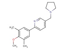 2-(4-methoxy-3,5-dimethylphenyl)-5-(pyrrolidin-1-ylmethyl)pyridine