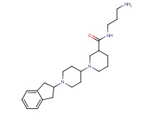 N-(3-aminopropyl)-1'-(2,3-dihydro-1H-inden-2-yl)-1,4'-bipiperidine-3-carboxamide