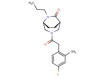 (1S*,5R*)-3-[(4-fluoro-2-methylphenyl)acetyl]-6-propyl-3,6-diazabicyclo[3.2.2]nonan-7-one