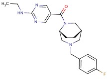 N-ethyl-5-{[(1S*,5R*)-3-(4-fluorobenzyl)-3,6-diazabicyclo[3.2.2]non-6-yl]carbonyl}pyrimidin-2-amine
