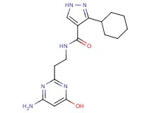 N-[2-(4-amino-6-hydroxy-2-pyrimidinyl)ethyl]-3-cyclohexyl-1H-pyrazole-4-carboxamide