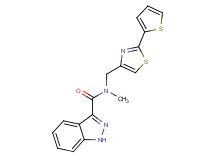 N-methyl-N-{[2-(2-thienyl)-1,3-thiazol-4-yl]methyl}-1H-indazole-3-carboxamide