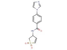 N-(1,1-dioxido-2,3-dihydro-3-thienyl)-4-(1H-imidazol-1-yl)benzamide