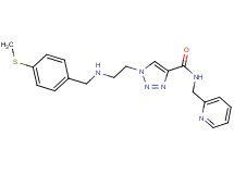 1-(2-{[4-(methylthio)benzyl]amino}ethyl)-N-(2-pyridinylmethyl)-1H-1,2,3-triazole-4-carboxamide