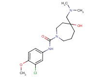 N-(3-chloro-4-methoxyphenyl)-4-[(dimethylamino)methyl]-4-hydroxy-1-azepanecarboxamide