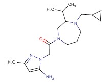 1-{2-[4-(cyclopropylmethyl)-3-isopropyl-1,4-diazepan-1-yl]-2-oxoethyl}-3-methyl-1H-pyrazol-5-amine