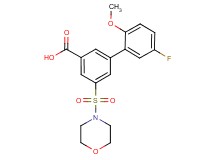 5'-fluoro-2'-methoxy-5-(morpholin-4-ylsulfonyl)biphenyl-3-carboxylic acid