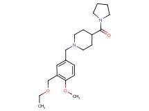 1-[3-(ethoxymethyl)-4-methoxybenzyl]-4-(1-pyrrolidinylcarbonyl)piperidine