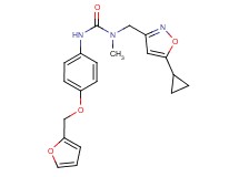 N-[(5-cyclopropylisoxazol-3-yl)methyl]-N'-[4-(2-furylmethoxy)phenyl]-N-methylurea