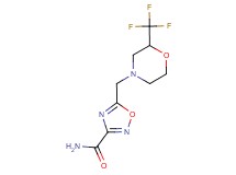 5-{[2-(trifluoromethyl)morpholin-4-yl]methyl}-1,2,4-oxadiazole-3-carboxamide