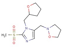 2-{[2-(methylsulfonyl)-1-(tetrahydro-2-furanylmethyl)-1H-imidazol-5-yl]methyl}isoxazolidine