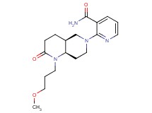 2-[(4aS*,8aR*)-1-(3-methoxypropyl)-2-oxooctahydro-1,6-naphthyridin-6(2H)-yl]nicotinamide