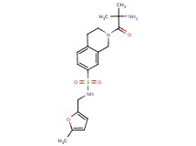 2-(2-methylalanyl)-N-[(5-methyl-2-furyl)methyl]-1,2,3,4-tetrahydroisoquinoline-7-sulfonamide